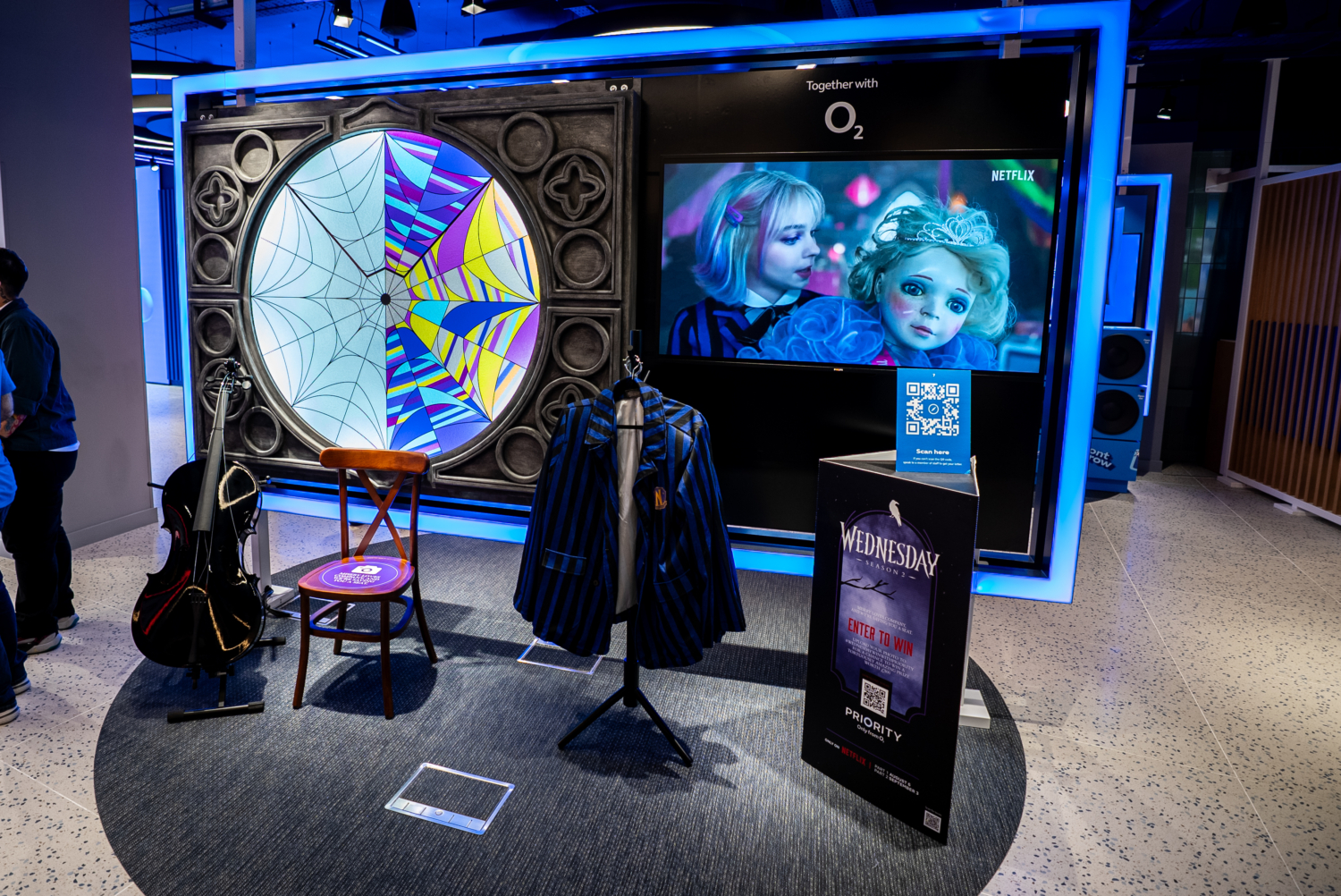 Experiential marketing for Wednesday on Netflix